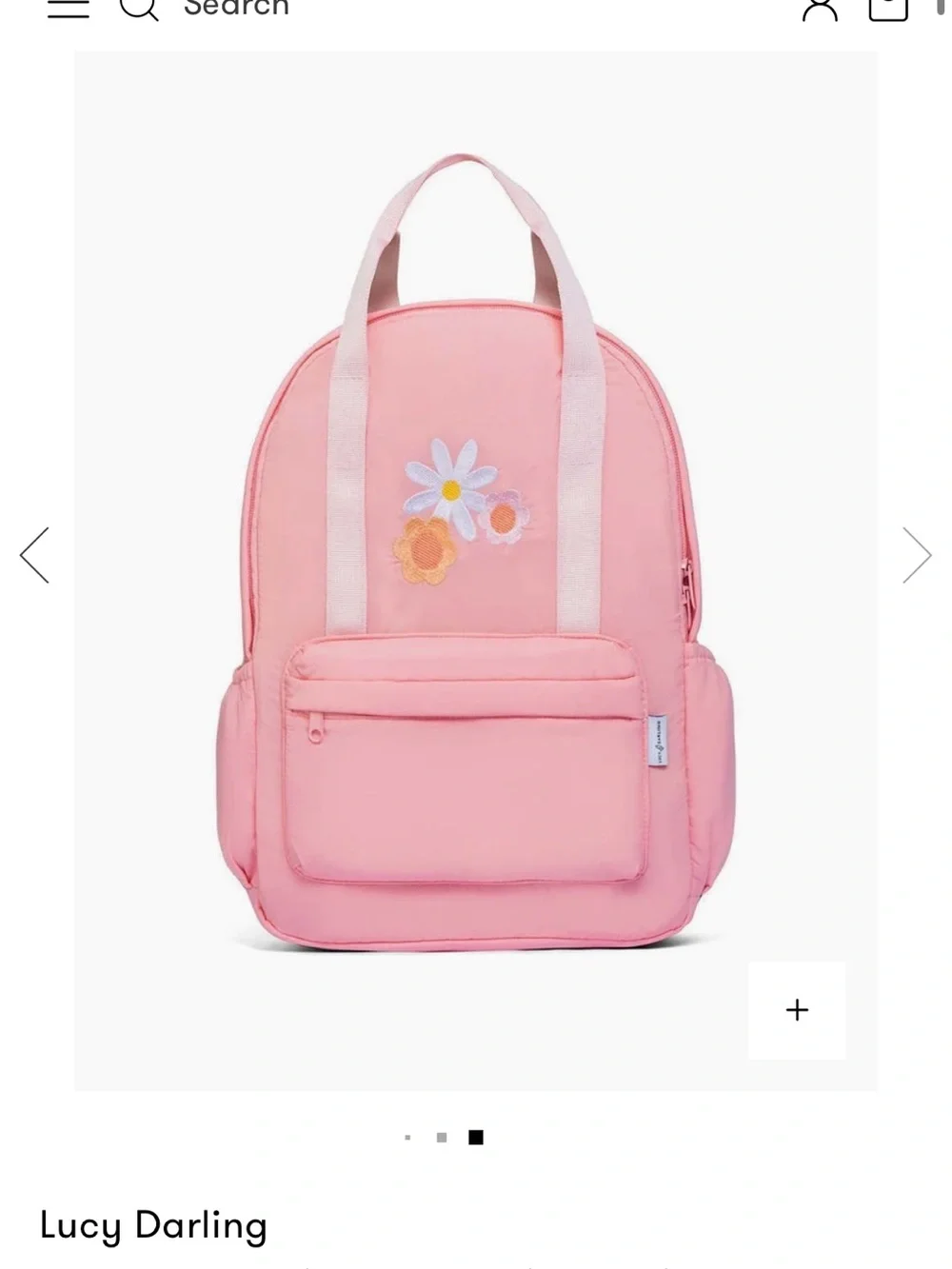 Lucy Darling Pink Floral Kids Backpack